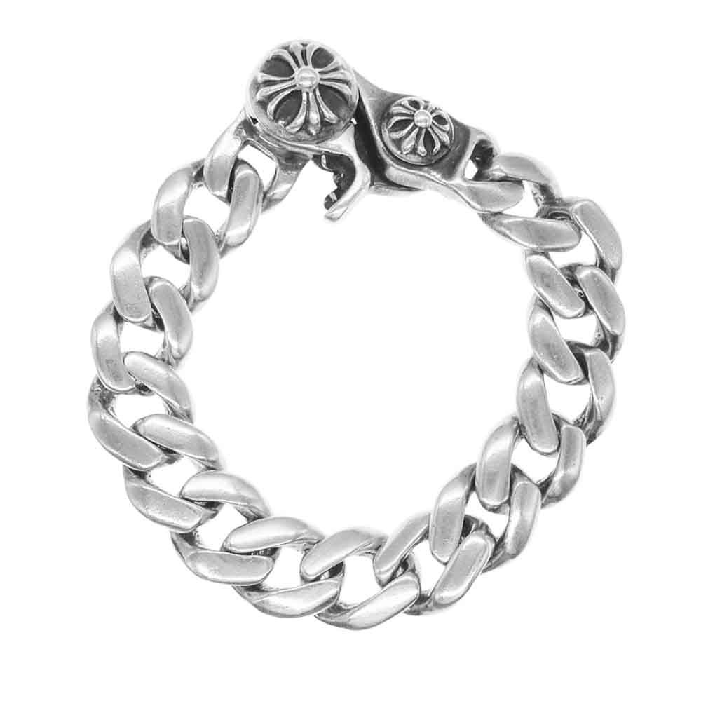 CHROME HEARTS クロムハーツ（原本無） CLSC CHN LNK SML スモール クラシックリンク クリップ ブレスレット 15LINK 15リンク シルバー系【中古】