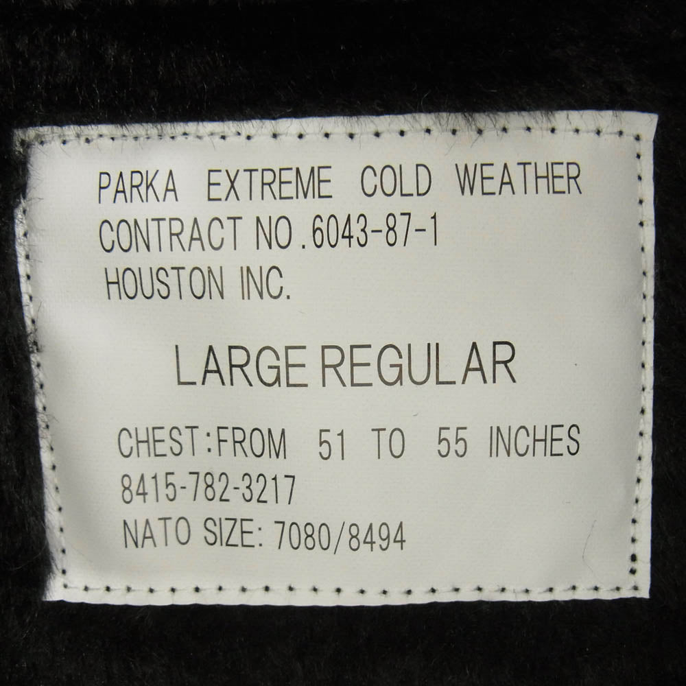 HOUSTON ヒューストン 5409M M-51 PARKA モッズコート 3WAY コート＆キルティング ライナー ブラック系 L【新古品】【未使用】【中古】