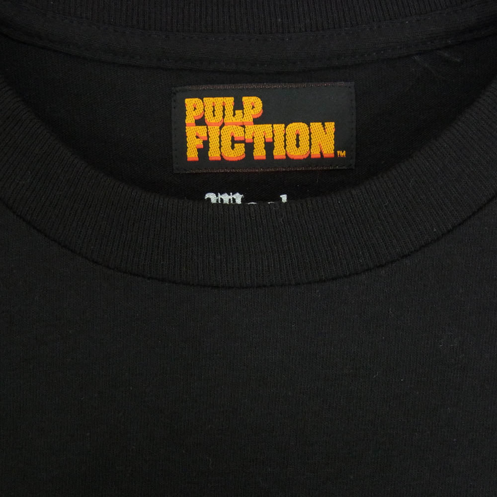 WACKO MARIA ワコマリア PULP FICTION CREW NECK T-SHIRT TYPE-5 パルプフィクション プリント Tシャツ ブラック系 L【中古】