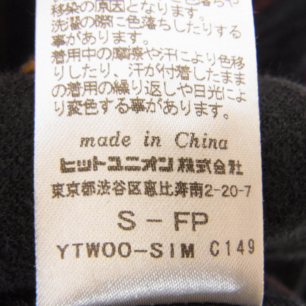 FRED PERRY フレッドペリー ベロア ストライプ 長袖 ポロシャツ ネイビー系 S【中古】