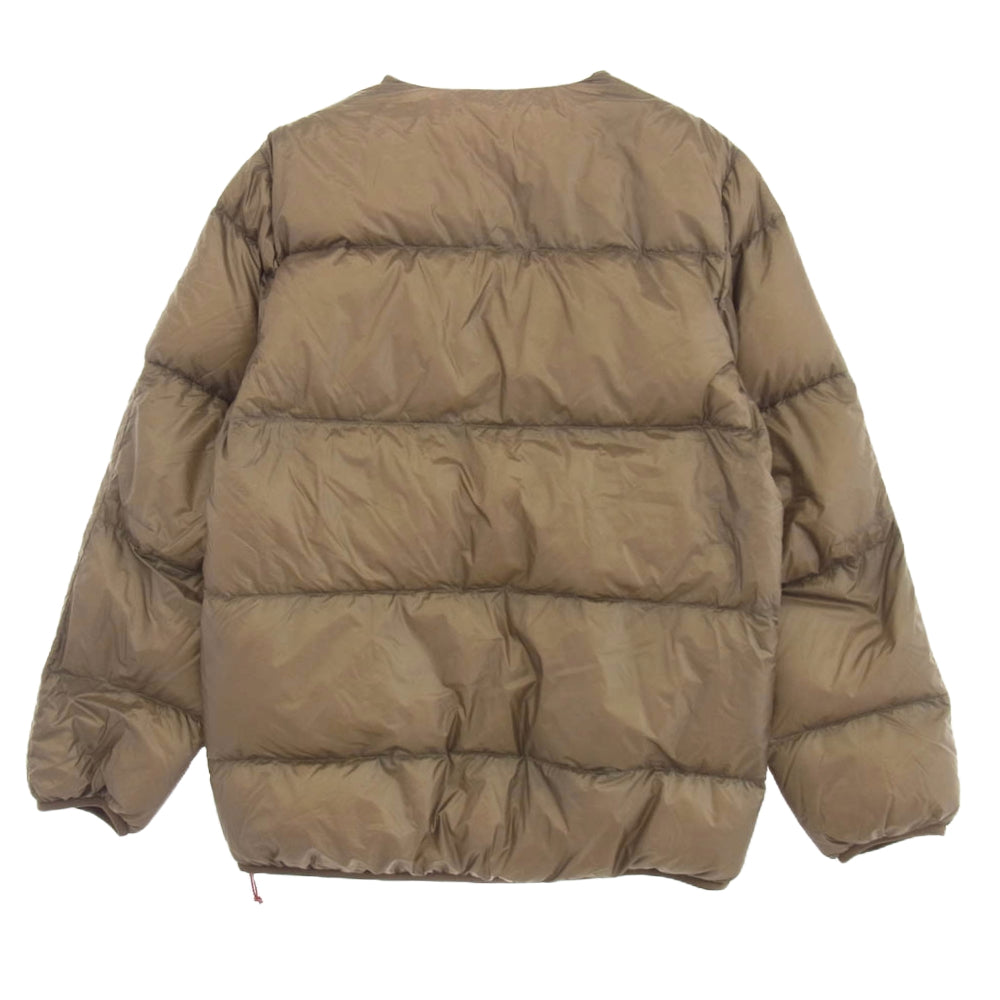 NANGA ナンガ ND2241-1A310 MOUNTAIN LODGE DOWN CREW NECK TOP マウンテンロッジ ダウン クルーネック トップ ジャケット ブラウン系 JPN S【新古品】【未使用】【中古】