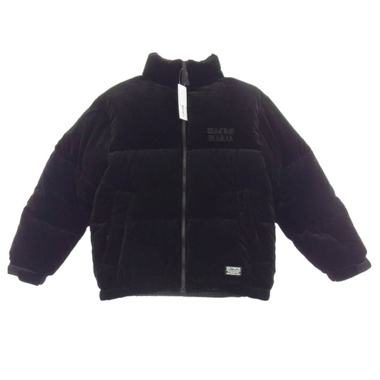WACKO MARIA ワコマリア 24AW 24FW-WMONA04 ×NANGA VELVET DOWN JACKET ベルベッド ダウン ジャケット ブラック系 S【中古】