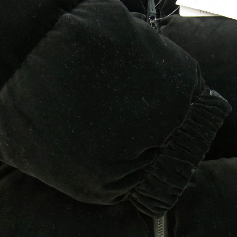 WACKO MARIA ワコマリア 24AW 24FW-WMONA04 ×NANGA VELVET DOWN JACKET ベルベッド ダウン ジャケット ブラック系 S【中古】
