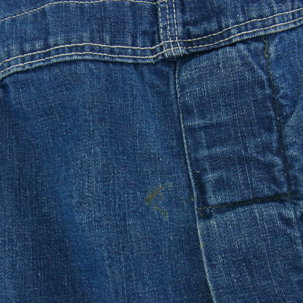 ブルースチール Vintage 50s DENIM OVERALL デニム オーバー オール インディゴブルー系 表記サイズ無し【中古】