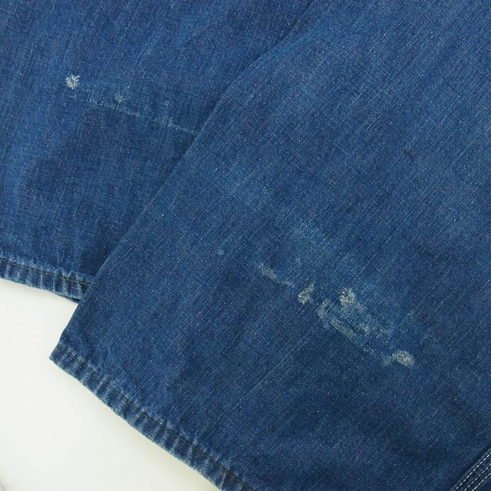 ブルースチール Vintage 50s DENIM OVERALL デニム オーバー オール インディゴブルー系 表記サイズ無し【中古】