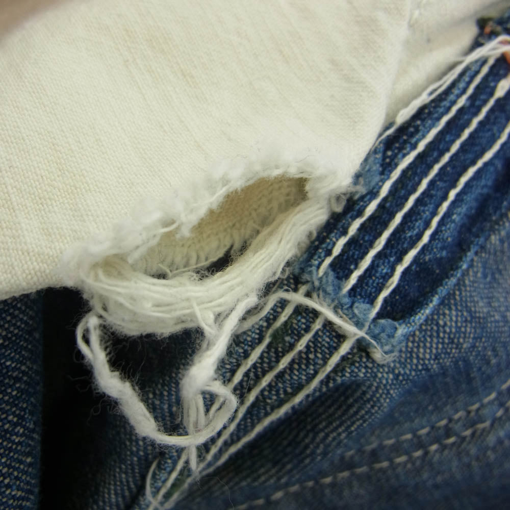 ブルースチール Vintage 50s DENIM OVERALL デニム オーバー オール インディゴブルー系 表記サイズ無し【中古】