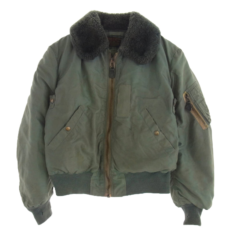 U.S.AIR FORCE Vintage 50s USAF B-15D ヴィンテージ フライト ジャケット カーキ系 36【中古】