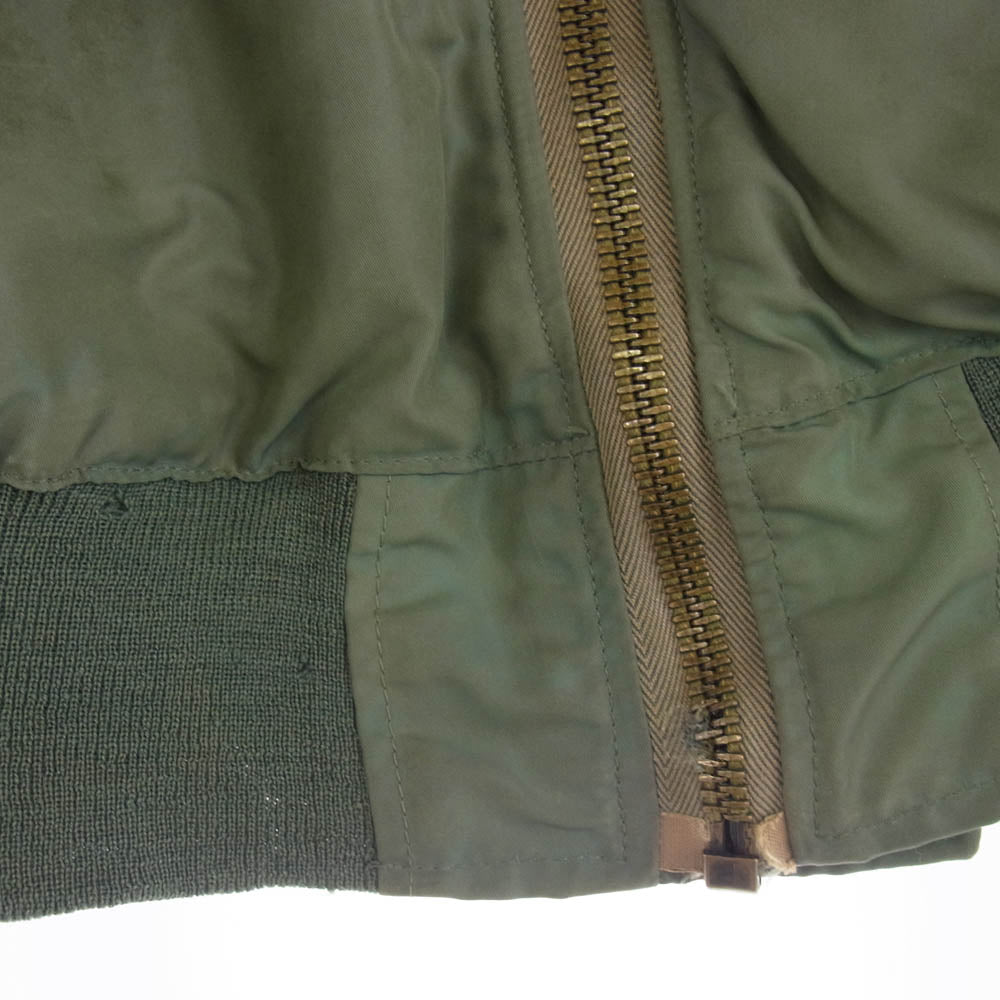 U.S.AIR FORCE Vintage 50s USAF B-15D ヴィンテージ フライト ジャケット カーキ系 36【中古】
