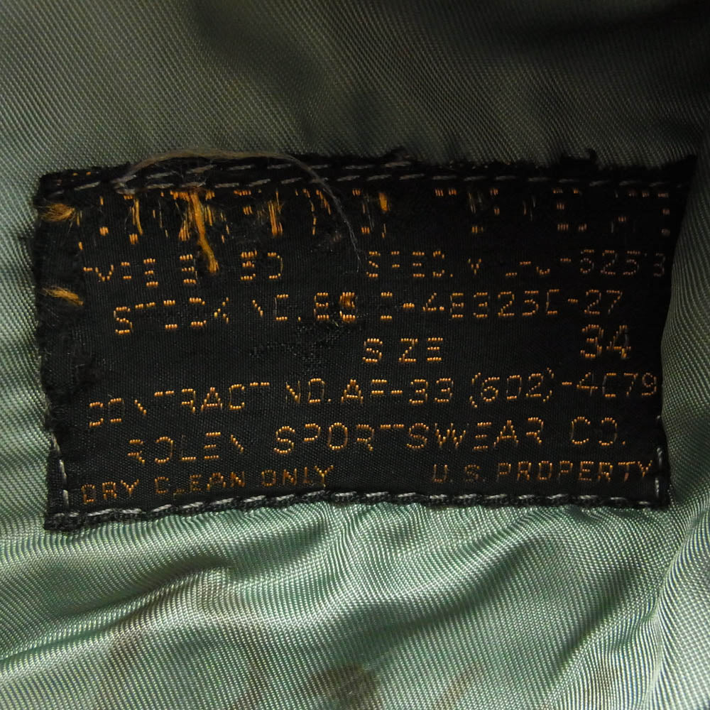 U.S.AIR FORCE Vintage 50s 米軍実物 50年代 USAF B-15D mod