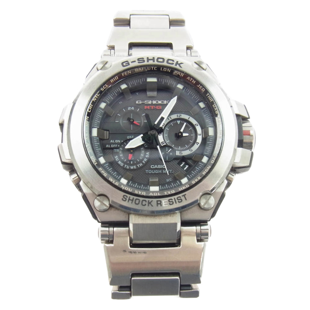 G-SHOCK ジーショック MTG-S1000D MT-G 電波ソーラー 腕時計 ウォッチ シルバー系【中古】