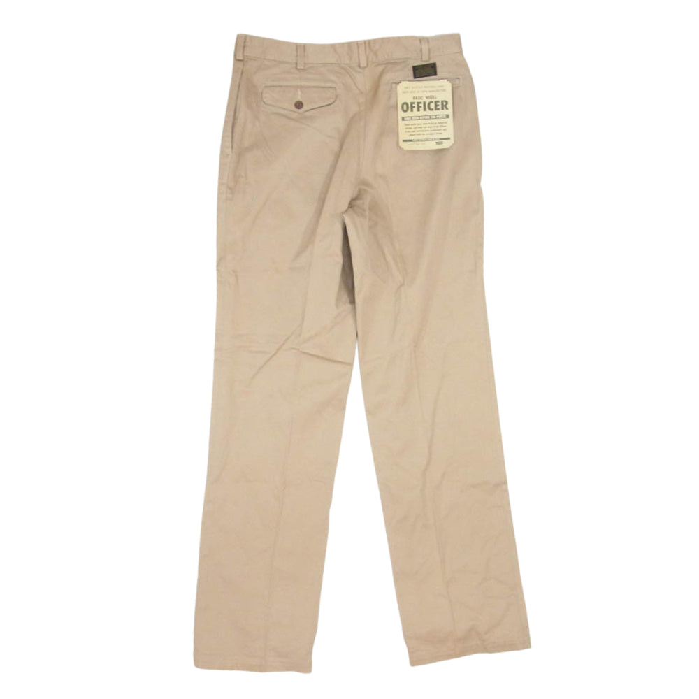 Levi's リーバイス 25402-70 90s デッドストック OFFICER BASIC MODEL Chino Trousers オフィサー チノ パンツ ベージュ系 34【中古】