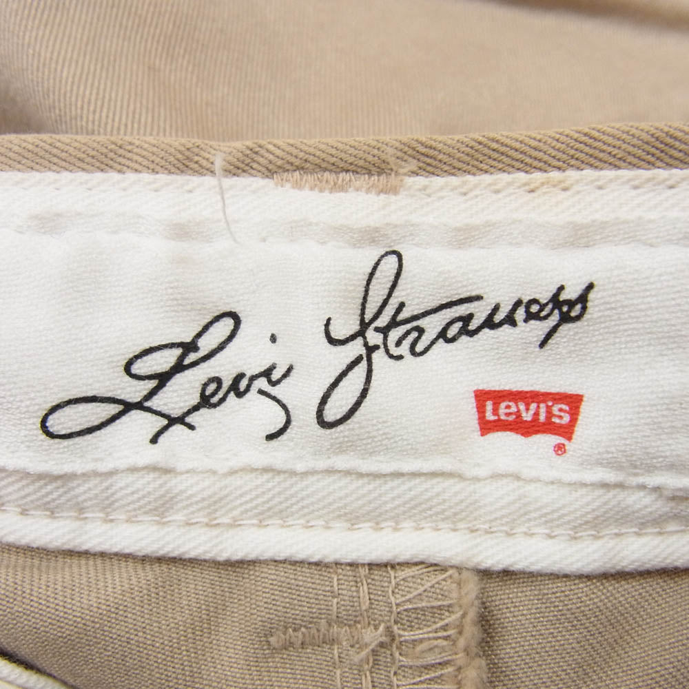 Levi's リーバイス 25402-70 90s デッドストック OFFICER BASIC MODEL Chino Trousers オフィサー チノ パンツ ベージュ系 34【中古】