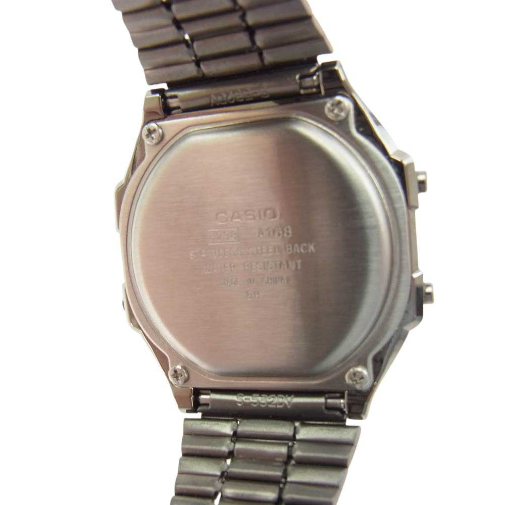 CASIO カシオ A168WGG-1B チプカシ デジタル 腕時計 シルバー系 ブラック系【中古】