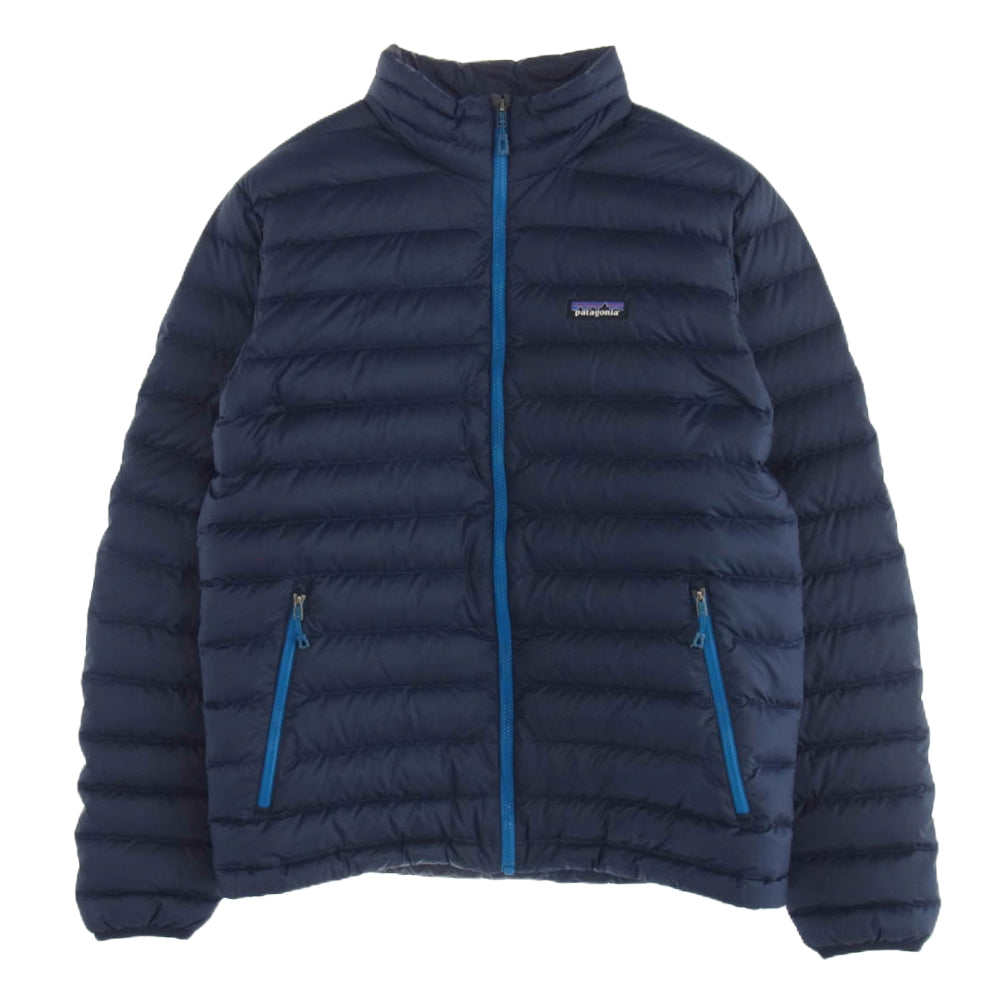 patagonia パタゴニア 15AW 84674 DOWN SWEATER ダウンセーター ジップアップ ダウンジャケット ネイビー系 M【中古】