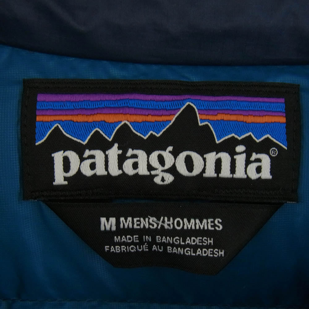 patagonia パタゴニア 15AW 84674 DOWN SWEATER ダウンセーター ジップアップ ダウンジャケット ネイビー系 M【中古】