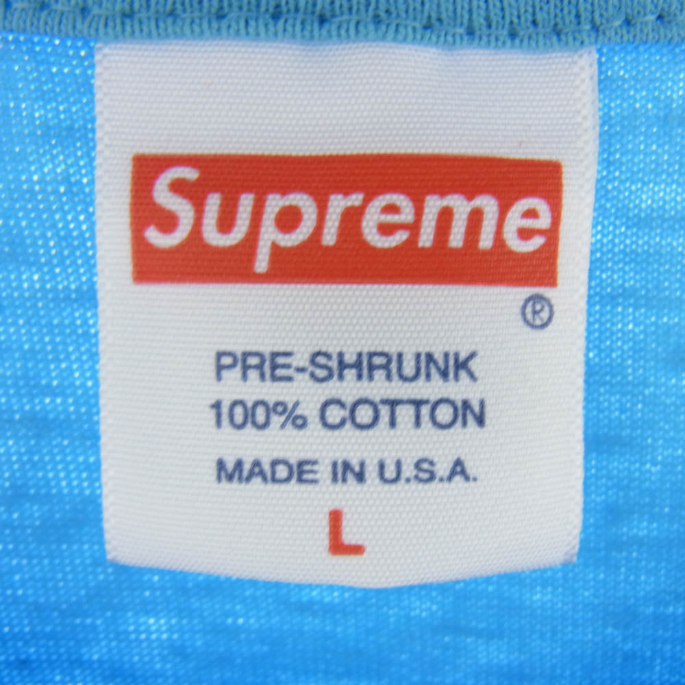 Supreme シュプリーム 19SS Bela Lugosi Tee ベラ ルゴシ 半袖 Tシャツ ライトブルー系 L【美品】【中古】