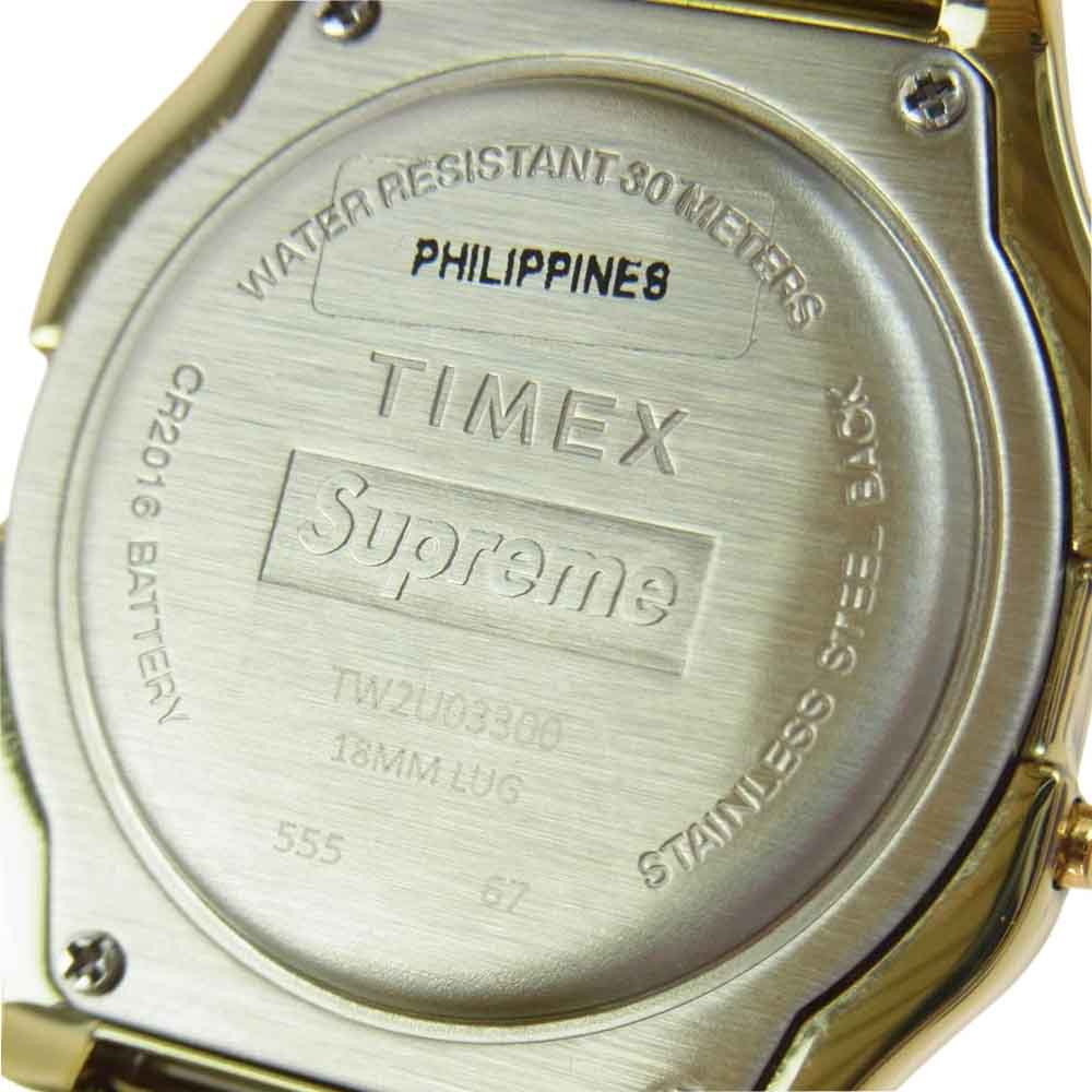 Supreme シュプリーム 19AW x TIMEX Digital Watch タイメックス デジタル ウォッチ 腕時計 ゴールド系【極上美品】【中古】