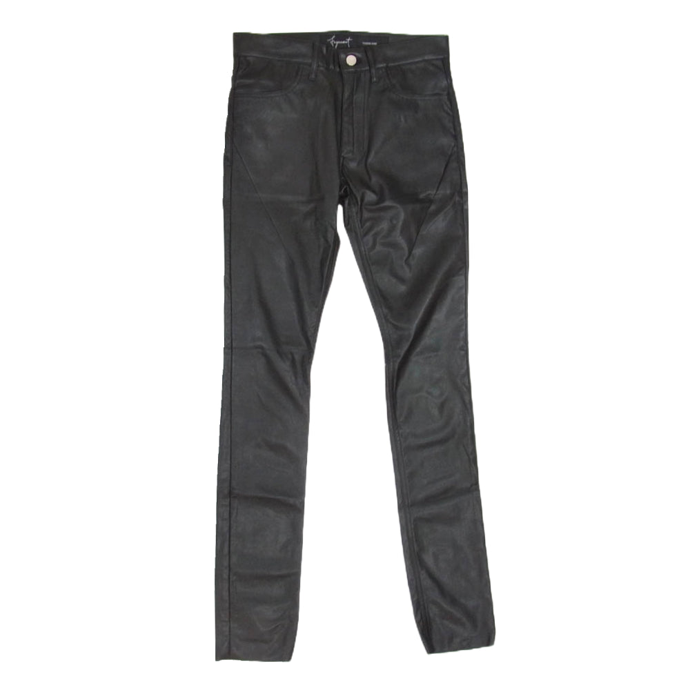 ファガッセン トシキアオキ BLACK BIRD フェイクレザー パンツ ブラック系 26【中古】