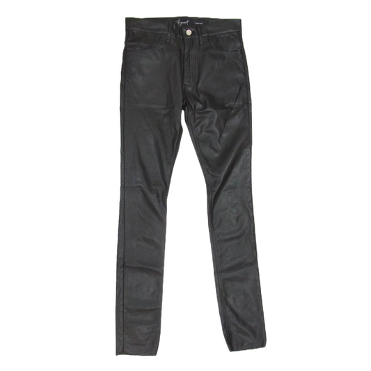 ファガッセン トシキアオキ BLACK BIRD フェイクレザー パンツ ブラック系 26【中古】