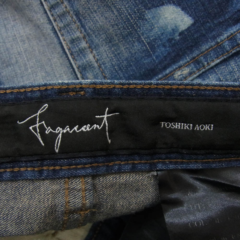 ファガッセン トシキアオキ ダメージ加工 デニムパンツ インディゴブルー系 26【中古】