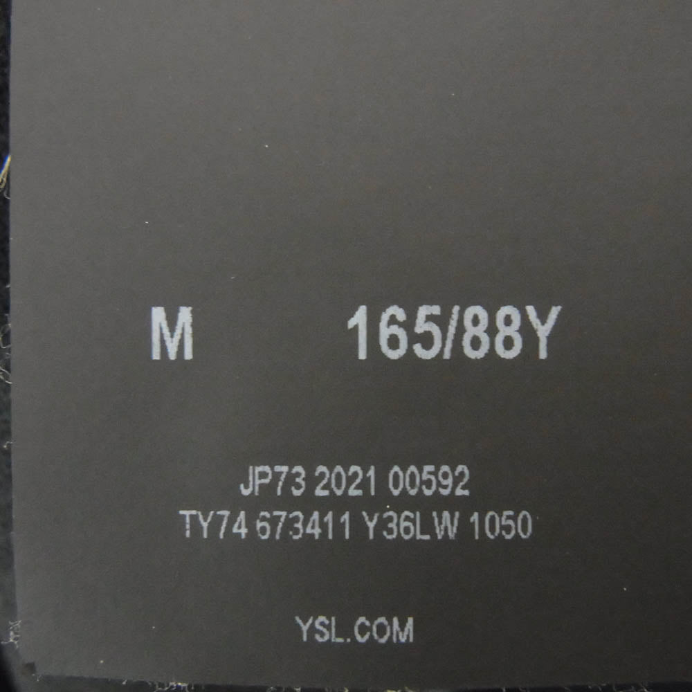 SAINT LAURENT サンローラン TY74 673411 Y36LW 半袖 プリント Tシャツ ブラック系 M【中古】