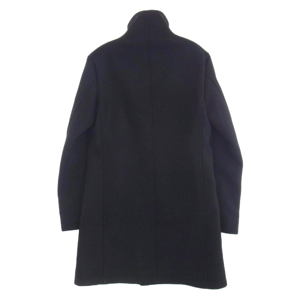 junhashimoto ジュンハシモト 1012120004 C04 H3 STAND COLLAR COAT カシミヤ混 ウール混 スタンドカラー コート ブラック系 4【中古】
