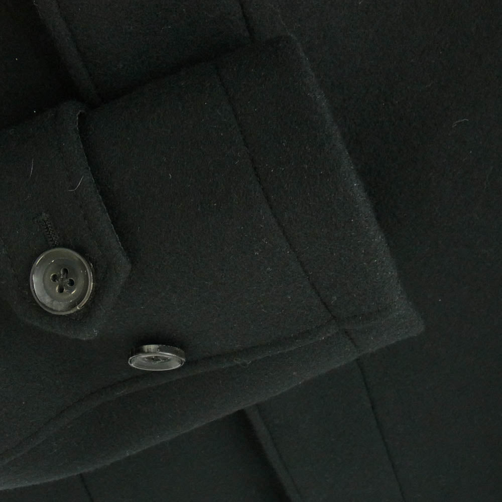 junhashimoto ジュンハシモト 1012120004 C04 H3 STAND COLLAR COAT カシミヤ混 ウール混 スタンドカラー コート ブラック系 4【中古】
