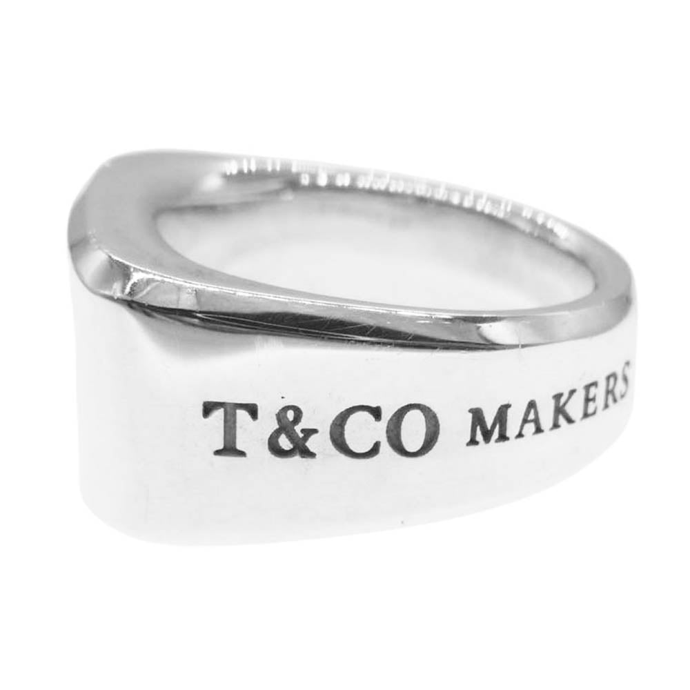 TIFFANY&Co. ティファニー MAKERS メイカーズ シグネット リング シルバー系 16.5号【中古】