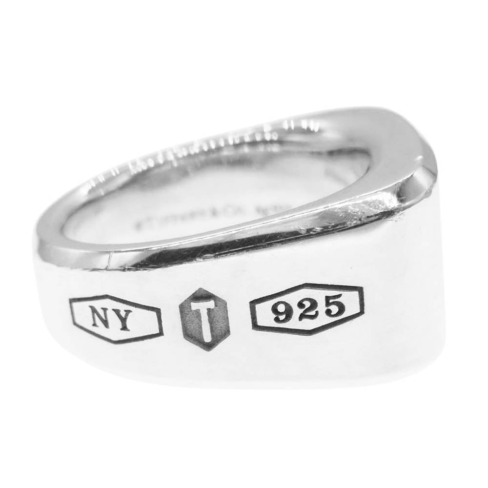 TIFFANY&Co. ティファニー MAKERS メイカーズ シグネット リング シルバー系 16.5号【中古】