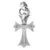CHROME HEARTS クロムハーツ（原本無） CH CRS SML W BALE スモールCHクロス ペンダント Wベイル ネックレス トップ シルバー系【中古】