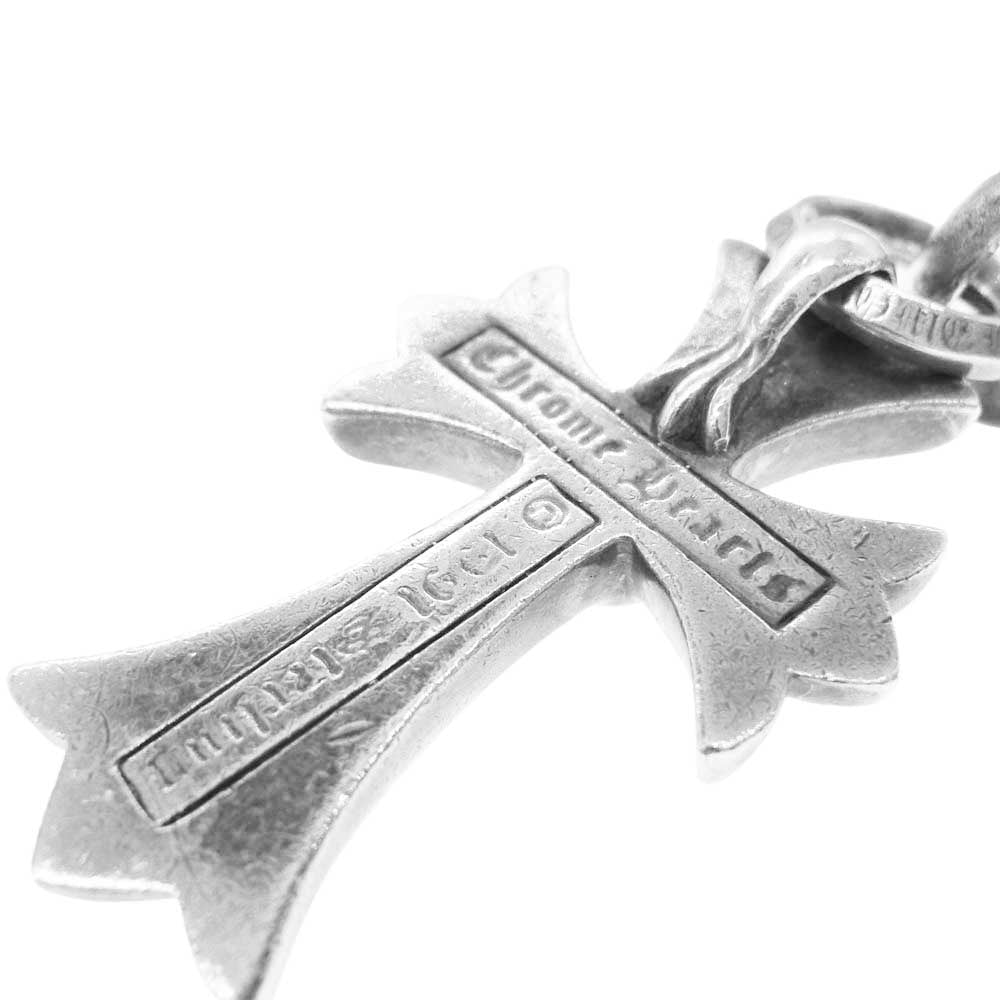 CHROME HEARTS クロムハーツ（原本無） CH CRS SML W BALE スモールCHクロス ペンダント Wベイル ネックレス トップ シルバー系【中古】