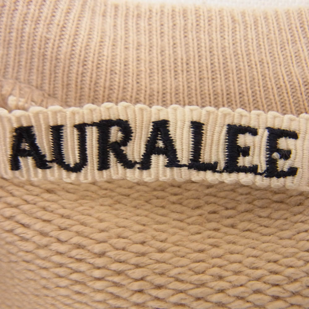 AURALEE オーラリー 18AW A8AP01GU SUPER SOFT HEAVY SWEAT P O スーパーソフト ヘビー スウェット トレーナー ベージュ系 4【中古】