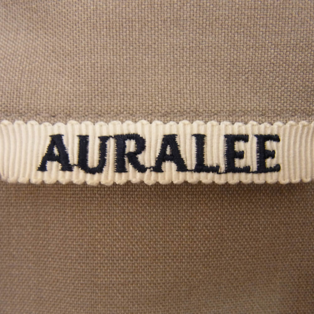 AURALEE オーラリー 20SS A20SB01WT WOOL SILK TROPICAL SHIRTS JACKET ウール シルク混 トロピカル シャツ ジャケット ベージュ系 4【中古】
