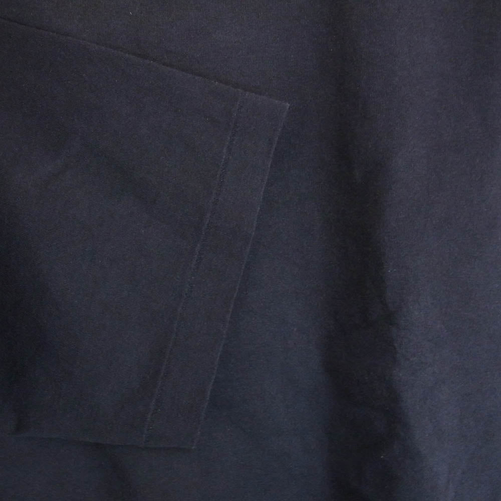 COMOLI コモリ 18AW N03-05001 フットボール 7分袖 七分袖 Tシャツ カットソー ネイビー系 3【中古】