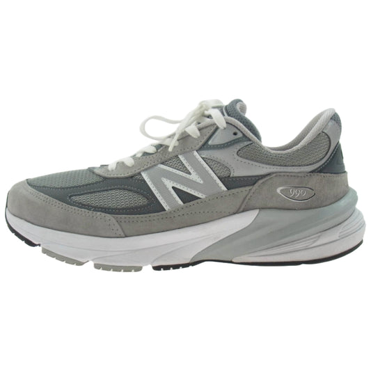NEW BALANCE ニューバランス M990GL6 USA製 990 スエード メッシュ スニーカー グレー系 29cm【中古】