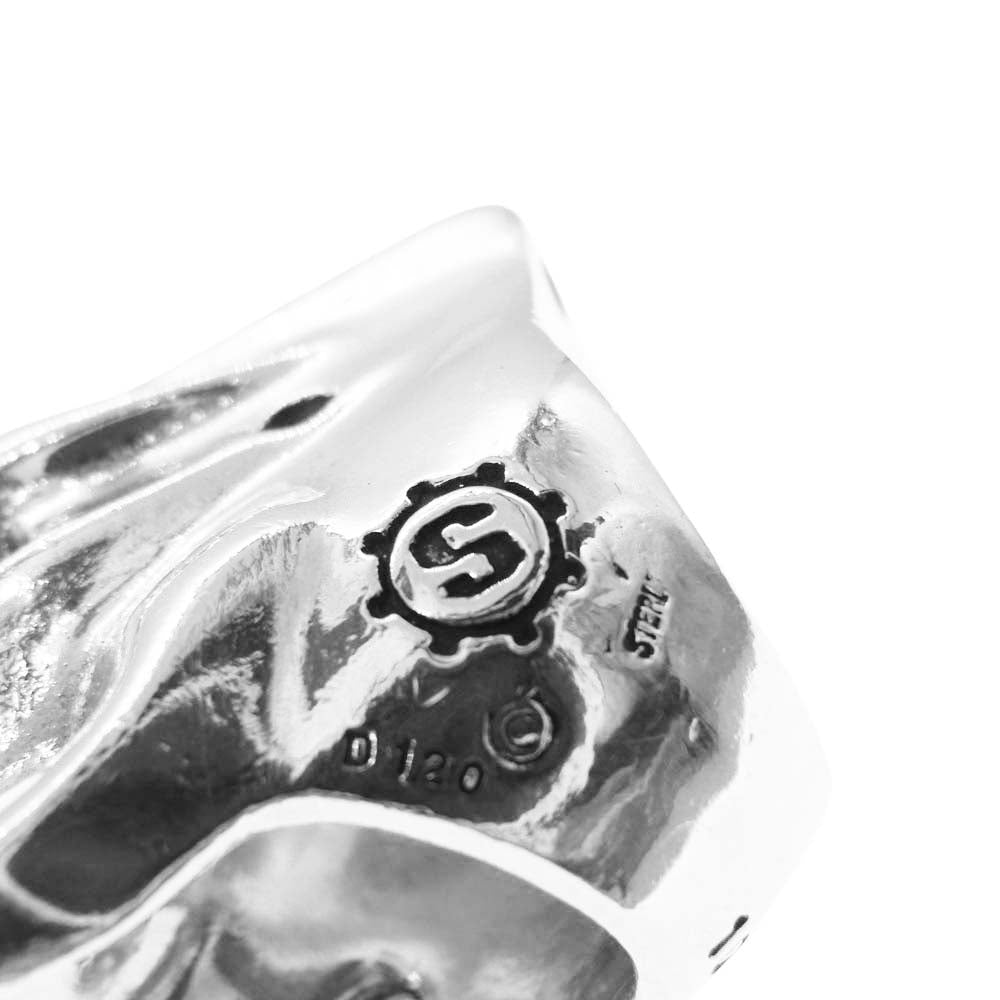 STARLIN GEAR スターリンギア ギャランティカード 宝石鑑定別書 付属 Puncher Lucky パンチャー ラッキー リング w/5ダイヤモンド シルバー系 17号【中古】