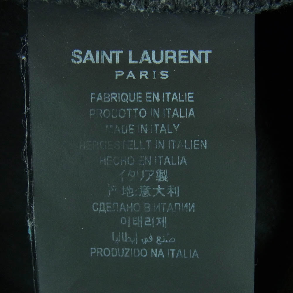 SAINT LAURENT サンローラン 527389 Y824K SKINNY FIT JEANS IN COATED BLACK DENIM コーティング スキニー フィット デニム パンツ ジーンズ ブラック系 28【中古】