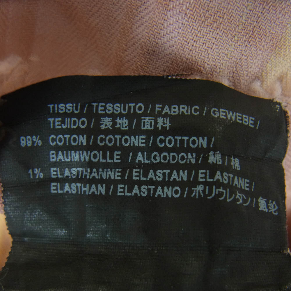 SAINT LAURENT サンローラン エディ期 16SS 410410 Y840L 国内正規品 グラデーション カットオフ チェック 長袖 シャツ グリーン系 ピンク系 S【中古】