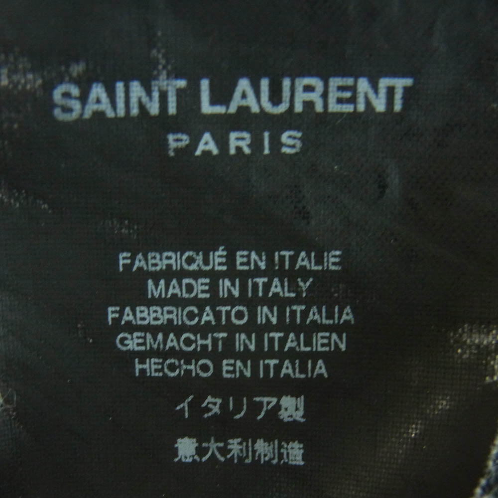 SAINT LAURENT サンローラン 13AW 326627 Y6138 エディ期 13AW 326627 Y6138 レギュラーカラー チェック ウール フランネル 長袖 シャツ ブラウン系 38/15【中古】