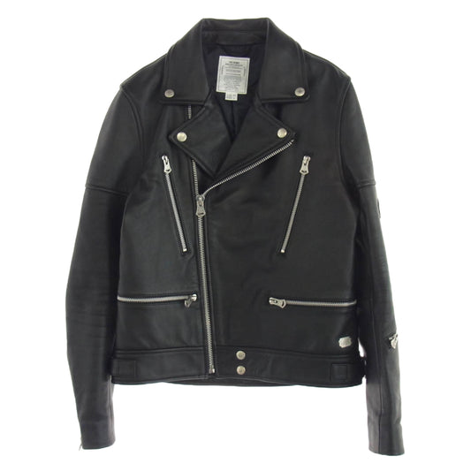 CRIMIE クライミー CR01-01K5-JK58 W RIDERS JACKET ダブルライダース レザー ジャケット ブラック系 XS【中古】