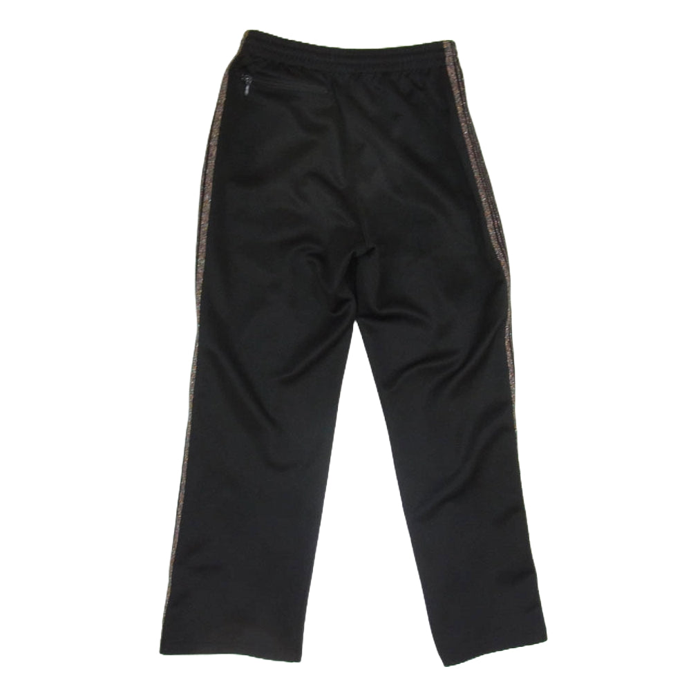 Needles ニードルス 23SS MR568 ワンデイ別注 Shiny Line Track Pants シャイニー ラメ加工 サイドライン トラックパンツ ジャージ ブラック系 XS【中古】
