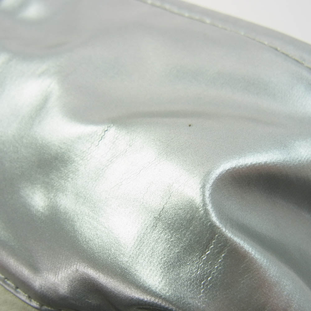 COMME des GARCONS HOMME PLUS コムデギャルソンオムプリュス 18AW AD2018 PB-J089 White Shock ホワイトショック期 シャイニー加工 シルバー 変形 コーチジャケット シルバー系 S【中古】