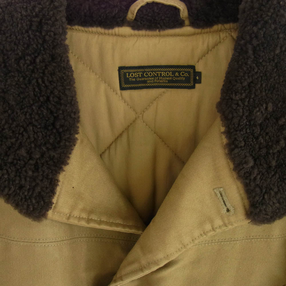 LOST CONTROL ロストコントロール 11AW DOUBLE BREASTED CAR COAT ダブルブレステッド カーコート ブラウン系 4【中古】