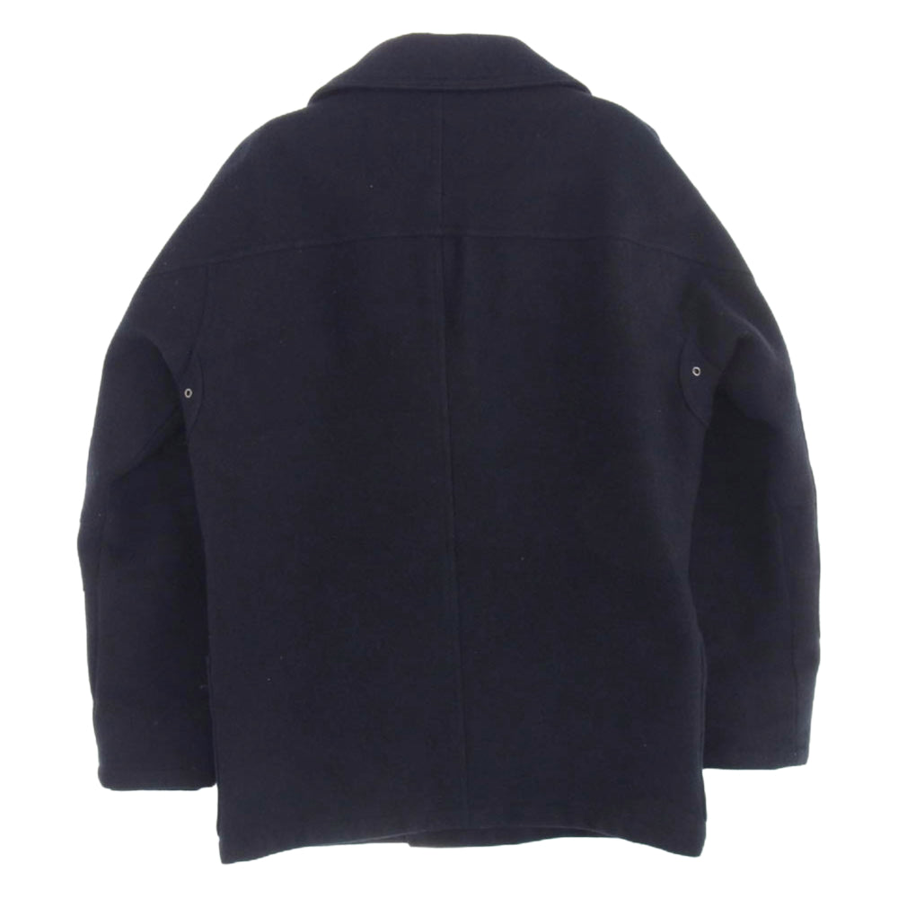 STUSSY ステューシー GORE WINDSTOPPER ゴア ウィンドストッパー Pコート ネイビー系 L【中古】