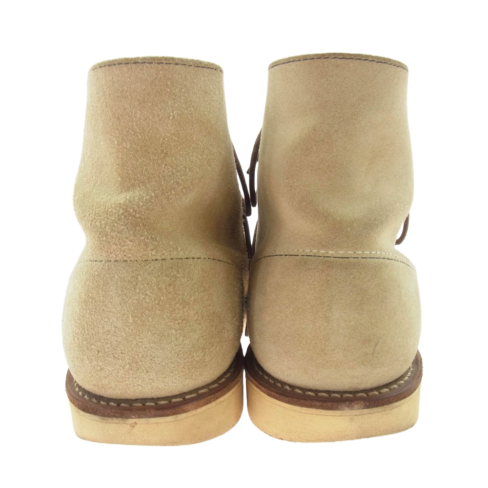 RED WING レッドウィング 8167 2010年製 6INCH SUEDE 6インチ プレーントゥ ワークブーツ ライトブラウン系 27.5cm【中古】