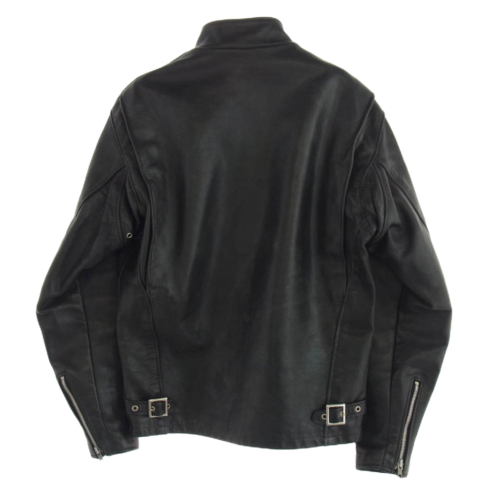 schott ショット シングル ライダースジャケット ブラック系 36【中古】
