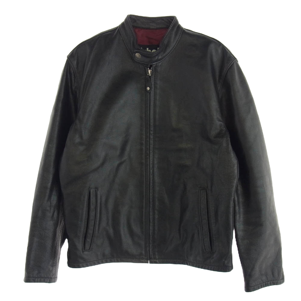 schott ショット USA製 5454 カウレザー シングル ライダースジャケット ブラック系 38【中古】