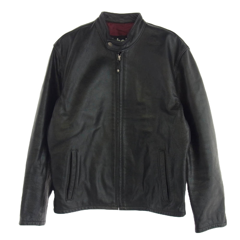 schott ショット USA製 5454 カウレザー シングル ライダースジャケット ブラック系 38【中古】