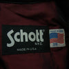 schott ショット USA製 5454 カウレザー シングル ライダースジャケット ブラック系 38【中古】