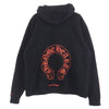 CHROME HEARTS クロムハーツ（原本無） WWW.CHROMEHEARTS.COM HOODIE オンライン限定 ホースシュー バックプリント プルオーバー フーディ パーカー ブラック系 XL【中古】